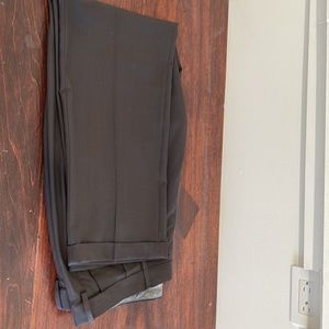 Haggar Mens classic fit charcoal grey dress pants